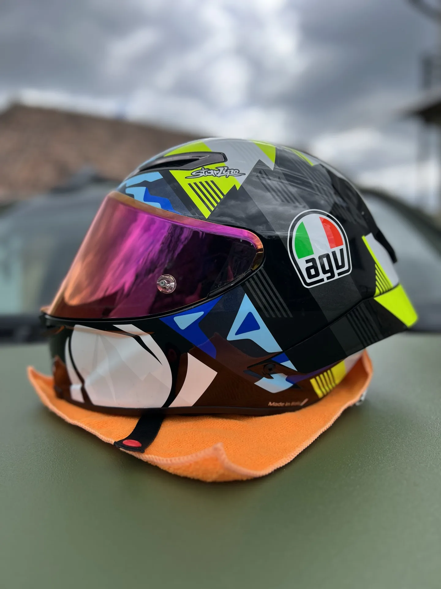 Casca AGV Pista GP RR Mir vedere laterala stanga